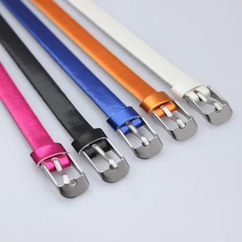8mm DIY Metallic PU Leather Wristband Strap For Slide Charms Adjustable Slide Bracelet Making Accessory For Women Men