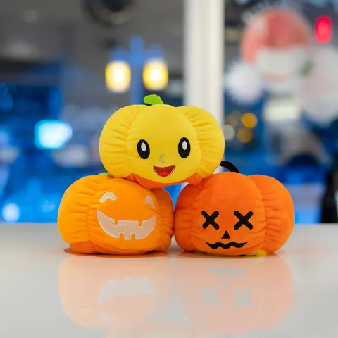 Giocattolo di Peluche Zucca di Halloween Reversibile Bambola Flip Fantasma Luminosa Morbido Animale di Peluche Decorazione Domestica Regalo per Bambini