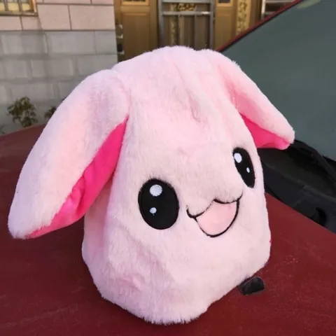 Cappello di Peluche Interattivo Elettrico Orecchie Mobili Unicorno Coniglio Giocattolo Regalo di Natale Per Bambini Unisex Copricapo da Festa