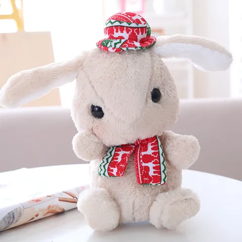 Intelligentes Sprachinteraktives Langohr Hase Plüschtier Niedlicher Weihnachten Weicher Kurzplüsch Kuschelhase Tierpuppe Geschenk Für Kinder