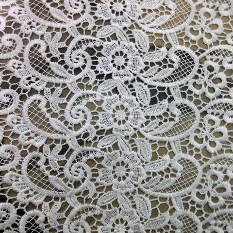 Wasserlösliche Spitze Stoff Polyester Blumen Stickerei Hohlstickerei Spitze Für Kleider Kleidung Nähen Handwerk DIY Textil