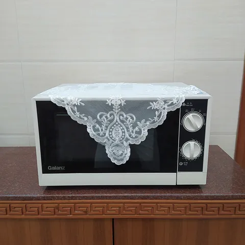 Square White Lace Tablecloth Elegant Embroidered Hollow Out Table Mat Minimalist Mesh Floral Embroidery Coaster For Home