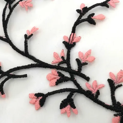Heavy Embroidery Water-Soluble Lace Fabric Milk Silk Floral Pattern On Organza Mesh For Garment Wedding Dress DIY Sewing
