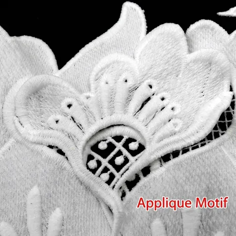 Puntilla de Encaje Hidrosoluble de Seda de Leche Cinta de Flores Bordadas Huecas 3D Para Vestidos de Novia Costura DIY Artesanía