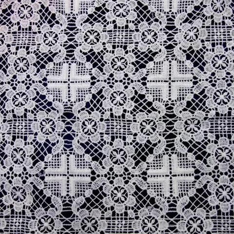 Water Soluble Lace Fabric Milk Silk Texture Stereo Embroidery Hollow Out Floral Pattern Cloth For Dress Sewing DIY Material