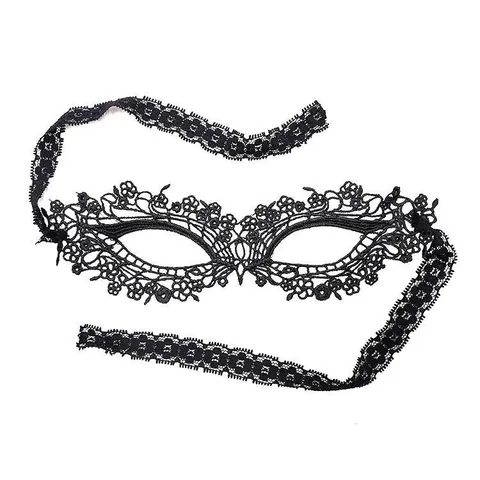 Vintage Hollow Lace Masquerade Eye Mask For Women Sexy Black Red Water Soluble Lace Floral Butterfly Mask For Halloween Prom Party Costume Accessories