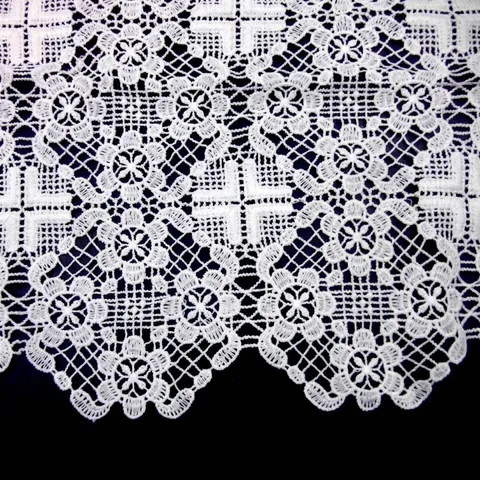 Water Soluble Lace Fabric Milk Silk Texture Stereo Embroidery Hollow Out Floral Pattern Cloth For Dress Sewing DIY Material