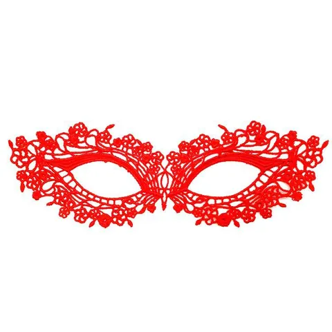 Vintage Hollow Lace Masquerade Eye Mask For Women Sexy Black Red Water Soluble Lace Floral Butterfly Mask For Halloween Prom Party Costume Accessories
