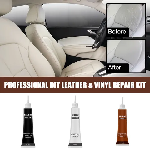EELHOE Leather Recoloring Balm Professional DIY Leather Repair Kit For Car Seats Sofa Shoes Vinyl Restorer Cream