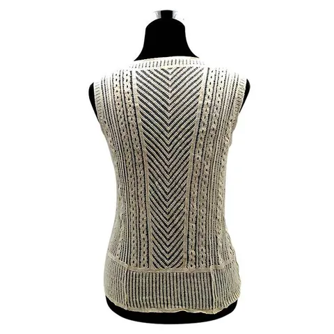 Cotton Hollow Lace Vest Sleeveless Boho Cami Top For Women Beach Bikini Cover Up Embroidered Waistcoat Knit Vest