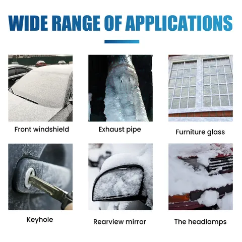 Rayhong Spray Descongelante para Coche Eliminador de Hielo y Nieve Rápido para Parabrisas y Ventanas Spray de Limpieza de Invierno