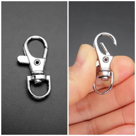 Legering Draaibare Karabijnsluiting Vissenmond Haak D Ring Roterende Gesp Voor Tas Huisdier DIY Sleutelhanger Accessoires