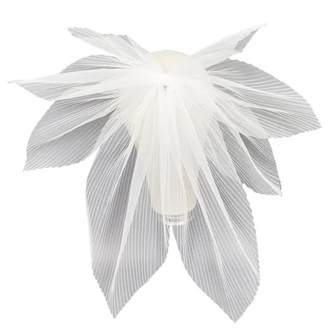 Bridal Mini Veil Hair Clip With Pleated Wave Mesh Bow Design Princess Birthday Photography Props Wedding Party Accessories