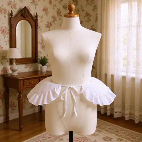 Lolita Ruffle Duck Butt Bustle Pad Women Soft Padded Petticoat Vintage Victorian Pannier Underwear Skirt Support Accessory