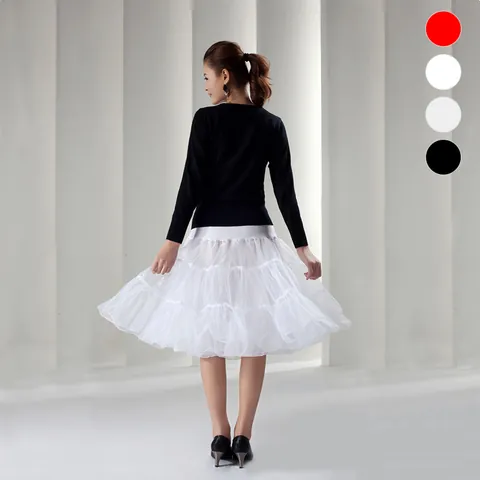 Lolita Boneless Petticoat For Women Polyester Mesh Underskirt Puffy Tulle Skirt Support For Party Cosplay