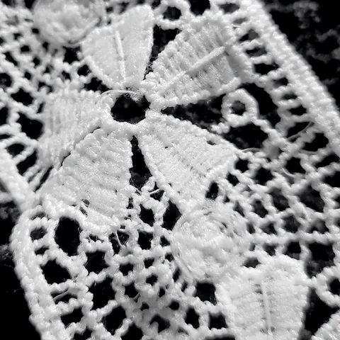 Wasserlöslicher Milchseide Spitzenbesatz Gstickt 3D Hohl Pflaumenblütenmuster DIY Nähen Handwerk Kleidermachen Blumenband