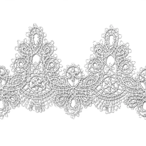 Stereoscopic Hollow Water Soluble Lace Trim DIY Embroidery Floral Apparel Sewing Fabric Accessory Decorative Lace Ribbon