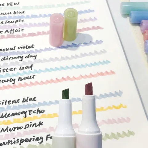 Schnelltrocknende Textmarker Morandi Ästhetische Markierungsstifte Keilspitze Für Journaling Scrapbooking Schul Bürobedarf