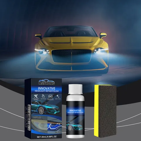Rayhong Auto Koplamp Restauratie Vloeistof Kit 20ml Koplamp Reparatie Vloeistof Polijsten Reiniger Voor Auto Lichten Krassen Oxidatie Verwijderen