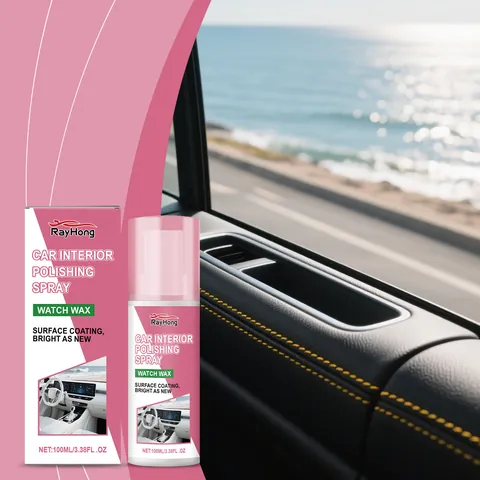 Rayhong Auto Innenraum Polierspray Pflege Reinigungsmittel Für Leder Kunststoff Armaturenbrett Lenkrad Auto Aufhellende Beschichtung