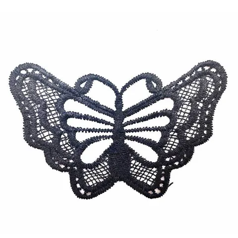 Butterfly Lace Applique Embroidered 3D Hollow Out Water Soluble Lace Patch DIY Sewing Craft Accessories For Clothing Underwear