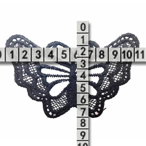 Butterfly Lace Applique Embroidered 3D Hollow Out Water Soluble Lace Patch DIY Sewing Craft Accessories For Clothing Underwear