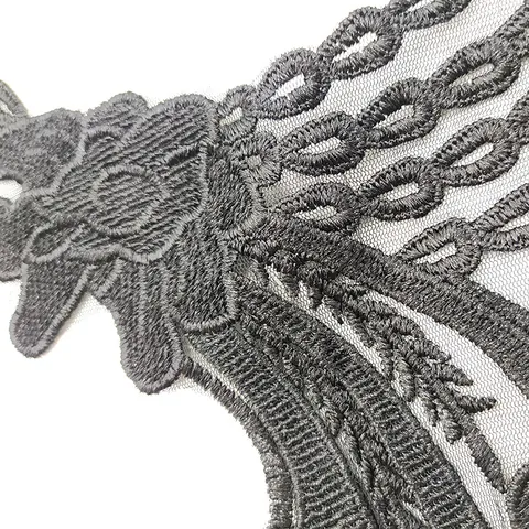 Water Soluble Lace Detachable Collar Elegant Floral Polyester Silk Embroidery DIY Garment Accessories Decorative Neckline