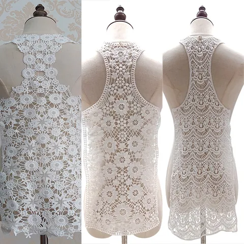 Milk Silk Water Soluble Lace Applique Embroidered Hollow Out DIY Clothing Accessories Back Neck Patch For Dress