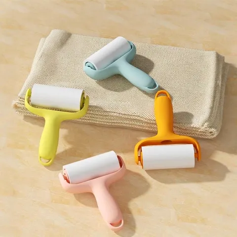Portable Mini Lint Roller With Refills And Storage Box Pet Hair Remover For Clothing Travel Sticky Dust Roller