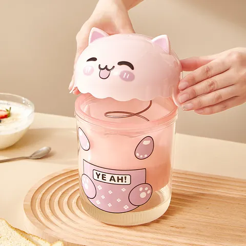 Passoire à Yogourt Chat de Dessin Animé Séparateur de Lactosérum en Acier Inoxydable Filtre à Yogourt Grec Maison