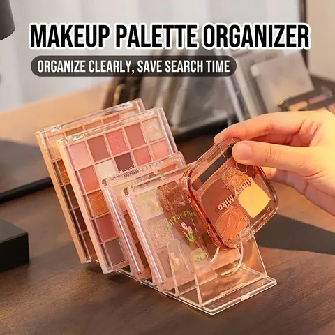 Klarer Acryl Make-up Organizer Palettenhalter Transparente Kosmetik Aufbewahrungsbox Desktop E Lidschatten Puder