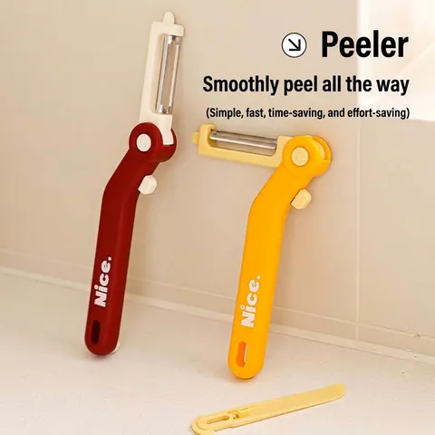 3-In-1 Multifunctional Peeler Stainless Steel Rotatable Vegetable Fruit Peeler Potato Apple Scraper Kitchen Tool For Home