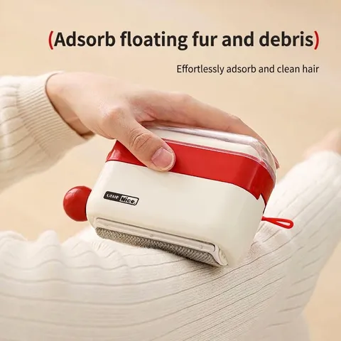Portable Lint Roller Reusable Washable Hair Remover For Clothes Pets Dust Brush With Cover For Home Travel ABS PE