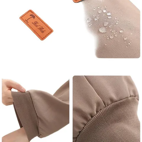 Waterproof Canvas Arm Sleeves For Kitchen Work Anti-Dirty Oversleeves With Elastic Ribbed Cuffs Household Oil-Proof Sleeve Covers Unisex