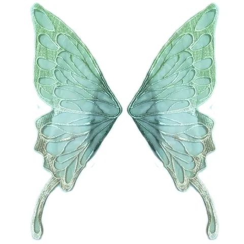 Schmetterlingsmuster Spitze Mesh Stickerei Applikation Für Kleidung DIY Nähen Dekoration Minzgrün Polyester Spitze Patch Für Kleid Zubehör