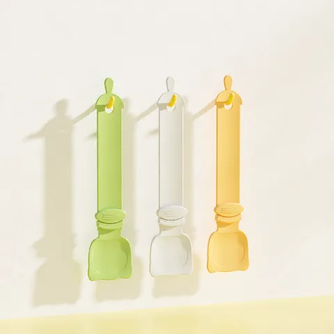 Pet Cat Strip Feeder Squeezer Plastic Cat Food Spoon Cat Snack Dispenser Cute Cat Ear Design Portable Pet Feeding Tool