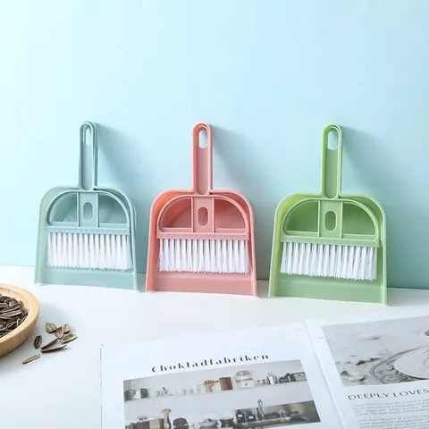 Mini Desktop Cleaning Set Small Dustpan And Broom Combo Household Mini Broom Dust Shovel Portable Cleaning Tool