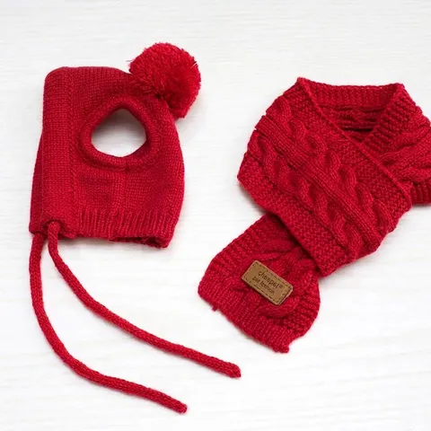 Pet Knitted Hat And Scarf Set Winter Warm Dog Cat Beanie Pompom Cable Knit Scarf Small Dog Winter Accessories Christmas Gift