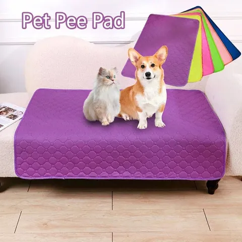 Washable Reusable Pet Pee Pad For Dogs Absorbent Waterproof Puppy Training Mat Summer Breathable Pet Bed Crate Liner Mat