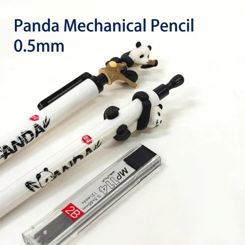 Cartoon Panda Druckbleistift 0.5mm Schreibwaren Für Schüler Schreiben Zeichnen Werkzeug Geschenk Mit Unzerbrechlichen Minen