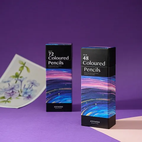 Professional Oil Based Colored Pencils For Drawing And Sketching Artistic Star Trails Design Wood Pencils For Artists Students Kids Painting