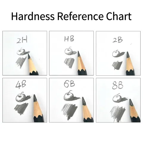 Professional Sketching Drawing Graphite Charcoal Pencils Artistic Stationery For Students Artists