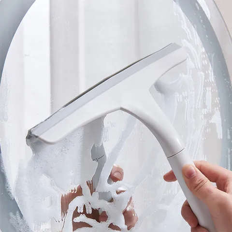 Window Squeegee Shower Glass Wiper Cleaning Tool With Non-Slip Handle TPR Blade For Bathroom Mirror Car Tile Kitchen Surface