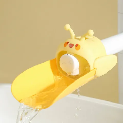 Estensione del Rubinetto Ape Lumaca Cartone Animato Per Bambini Guida dell'Acqua Antispruzzo Per Lavandino del Bagno Cucina