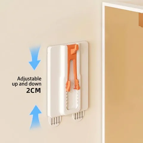 Adjustable No Drill Picture Frame Hooks Seamless Adhesive Wall Hanger For Oil Painting Wallpaper Home Decor Storage Hook