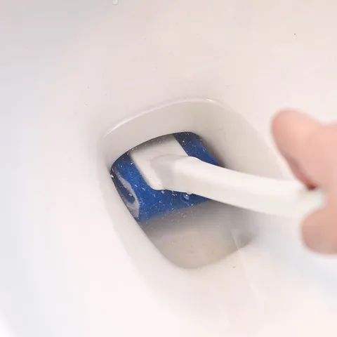 Ergonomic Long Handle Toilet Brush With Nylon Fiber U-Shaped Head Deep Cleaning Bathroom Brush Dead Corner Cleaner For Home Restroom