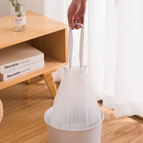 Verdickte PE-Müllbeutel Mit Kordelzug Und Automatischem Verschluss Für Die Küche Einweg-Müllsäcke Paket Mit Mehreren Rollen