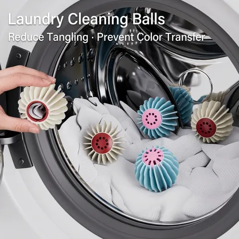 Grande Pallina per Bucato Anti-Groviglio per Lavatrice Foglietti Acchiappacolore Casa Pallina per Pulizia Accessori Riutilizzabili