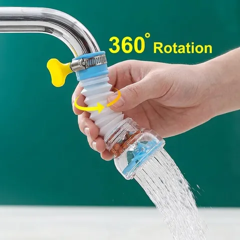 Kitchen Faucet Extender Splash Proof Filter Rotatable Medical Stone Shower Head Water Purifier Retractable Faucet Aerator Filter Accessory