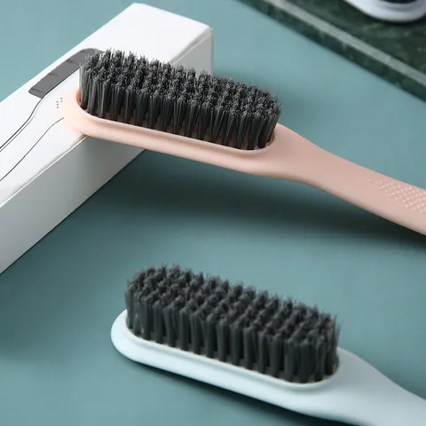 Long Handle Soft Bristle Shoe Brush For Clothes Cleaning Japanese Style Multi-functional Household Scrubber With Hanging Hole Laundry Cleaning Brush